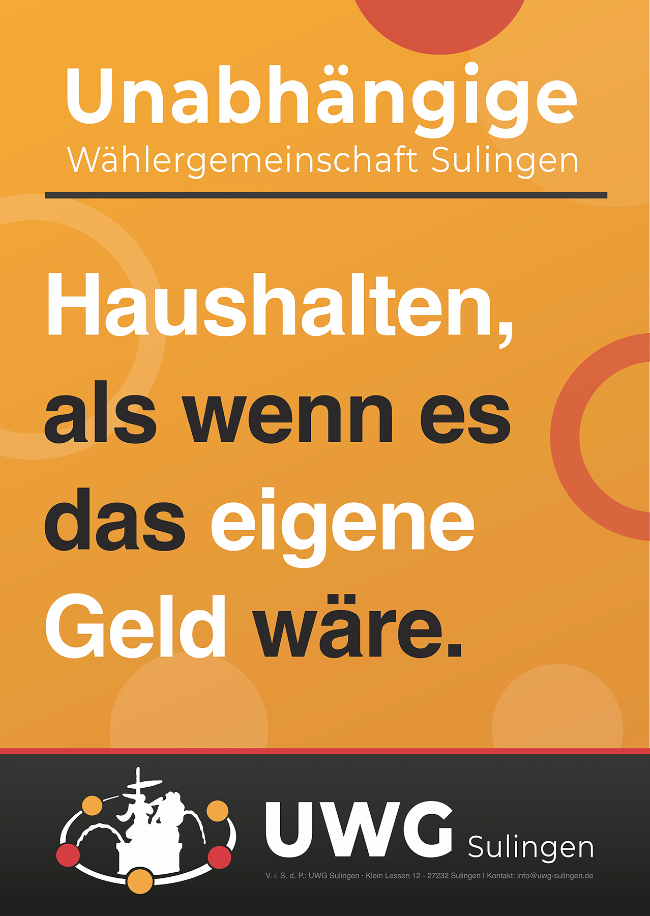 UWG – Haushalt